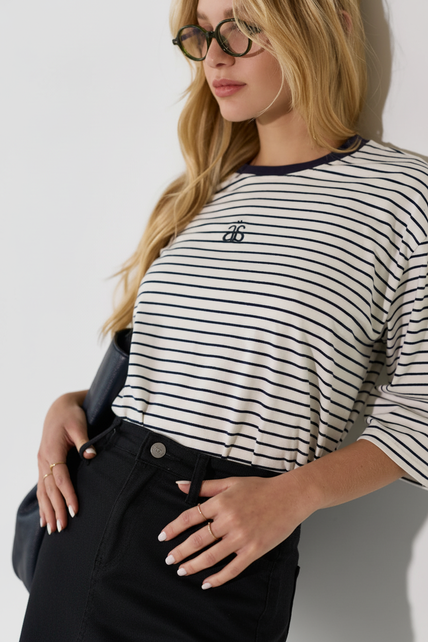 מדיום שוט לוק שחור לבן