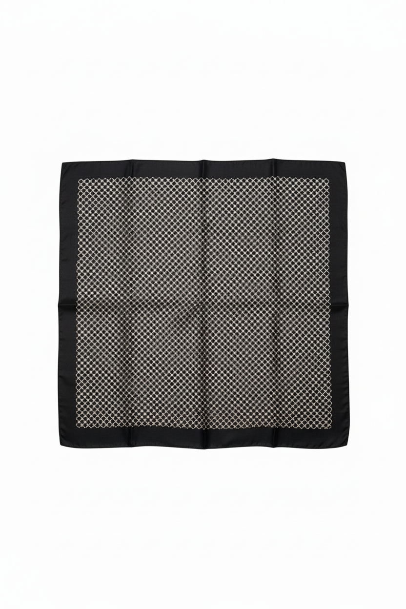 מטפחת משי שחורה