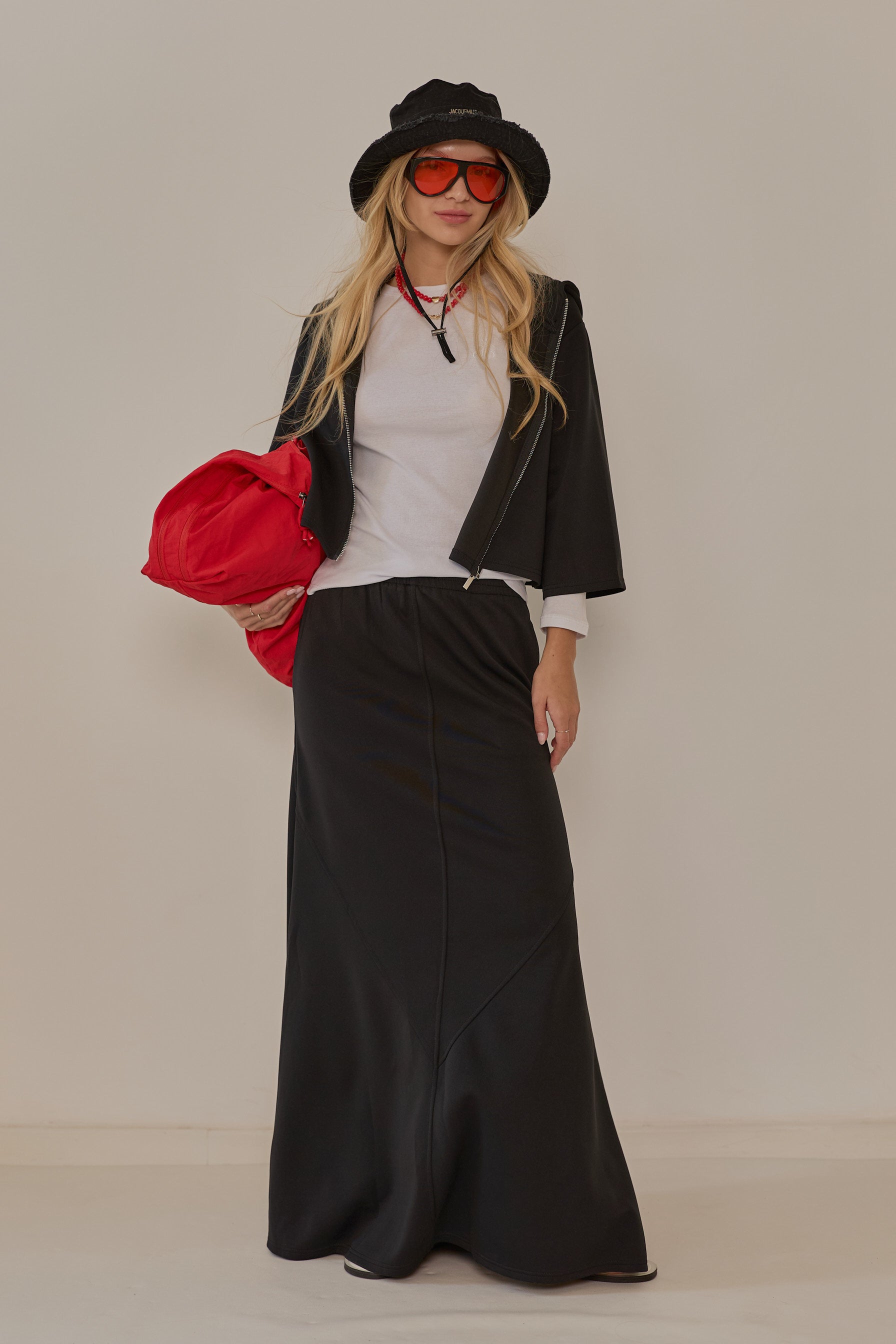 Neon maxi skirt