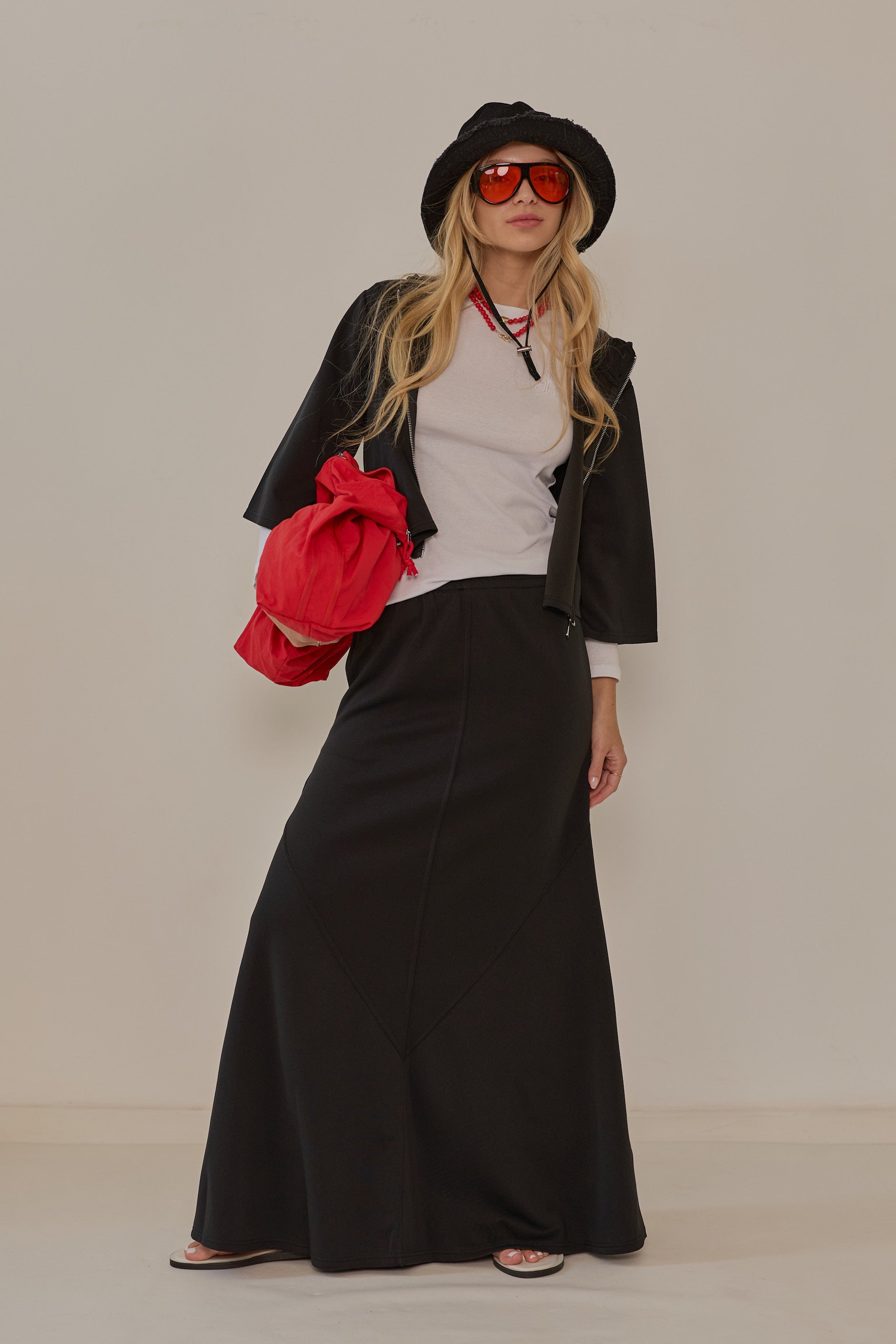 Neon maxi skirt