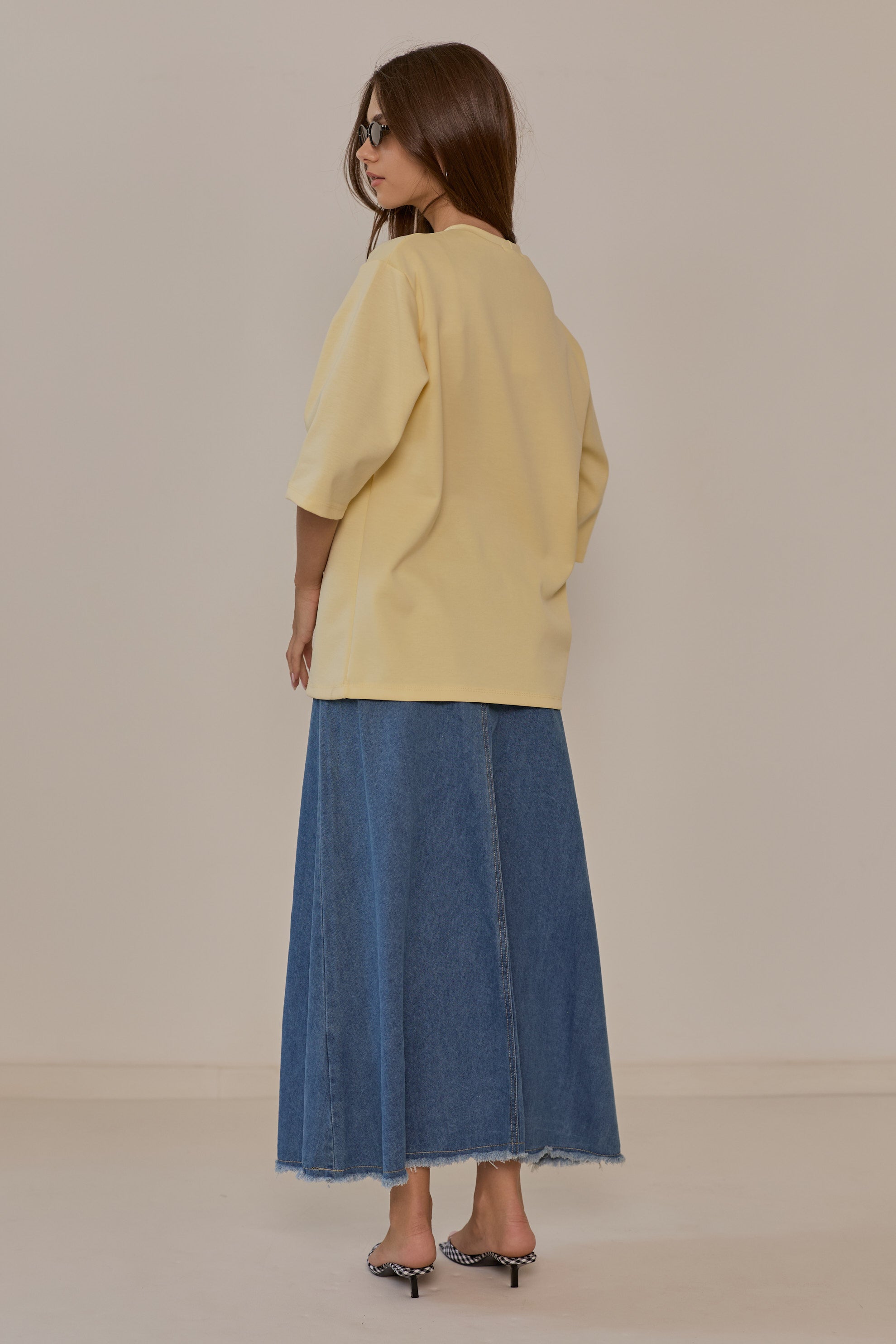 Neon maxi skirt