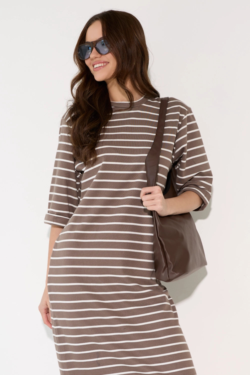 שמלה פרנץ' שרוול מתקפל