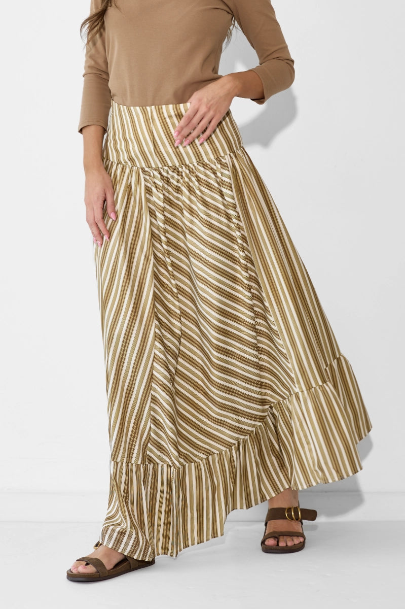 Fleece tiered skirt Hoodia