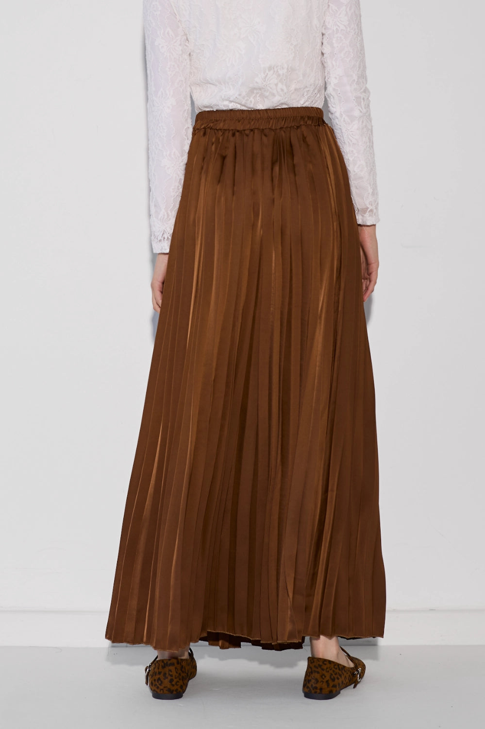 Half-lace fleece skirt