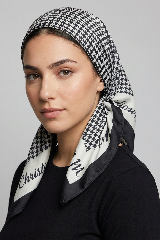 מטפחת משי קלרה מרובעת