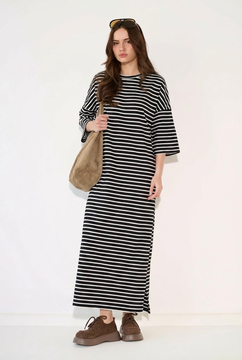 שמלה פסים שליץ