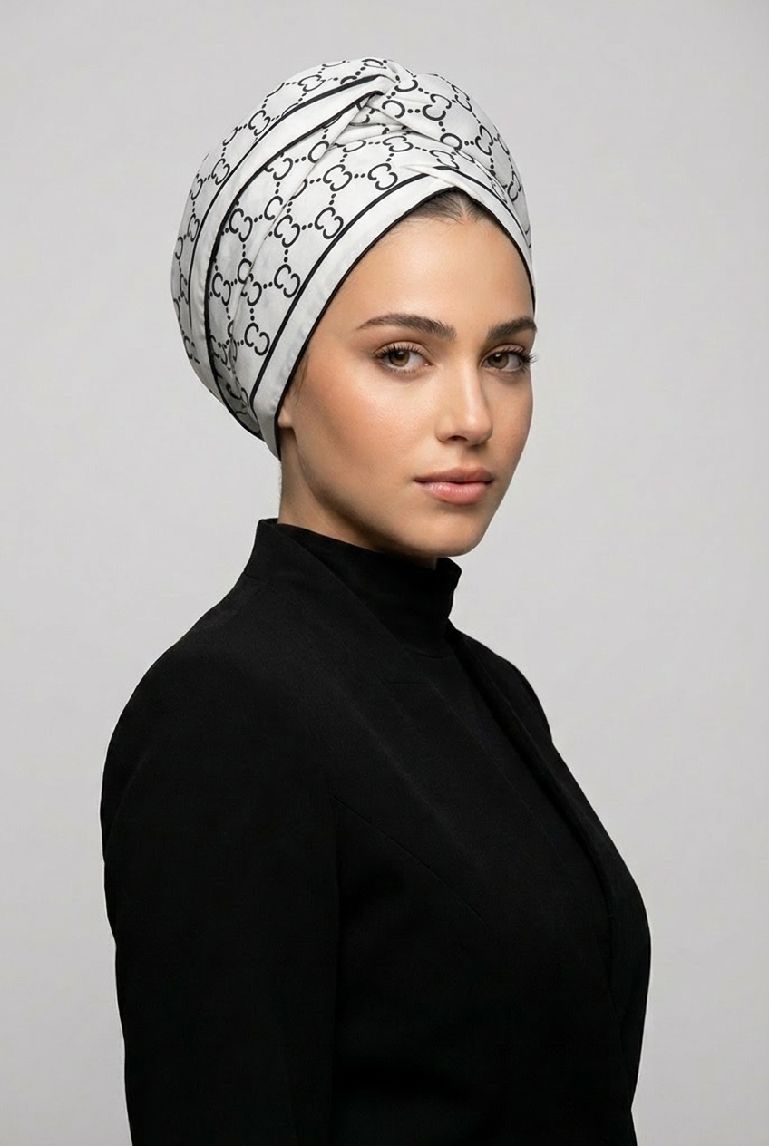 מטפחת משי בהדפס פטרן C