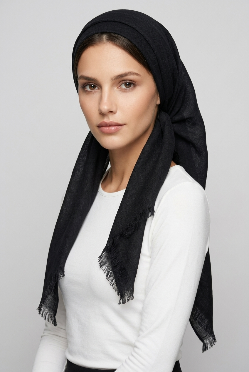 Plain scarf