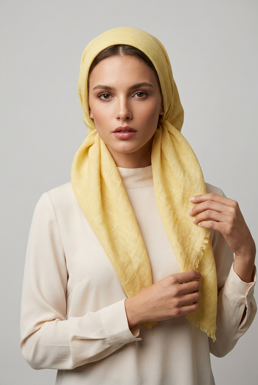Plain scarf