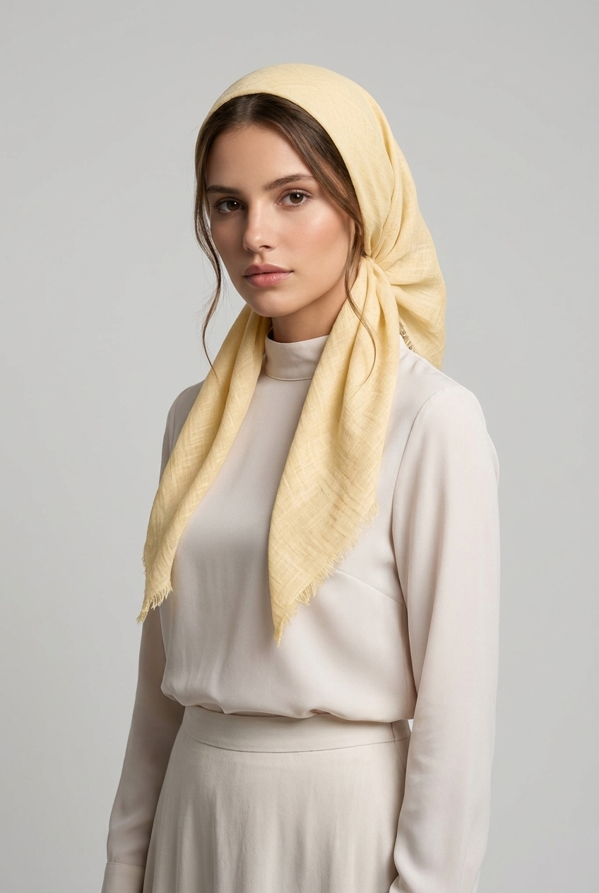 Plain scarf