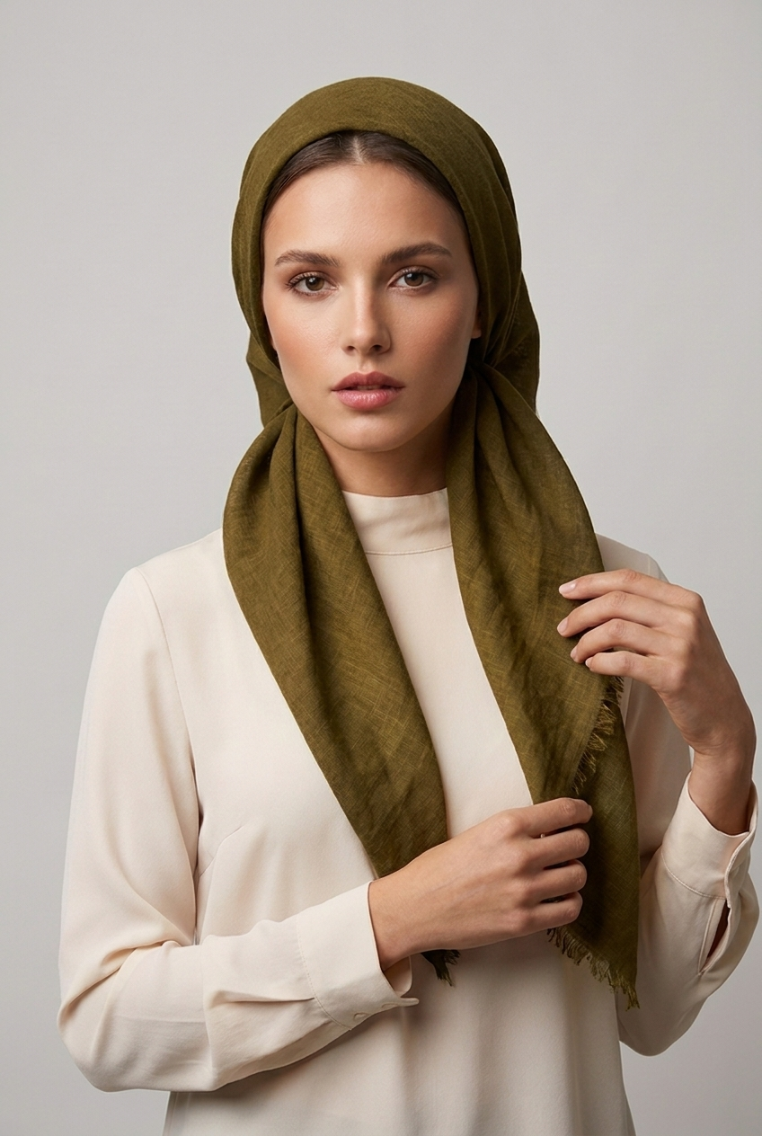 Plain scarf
