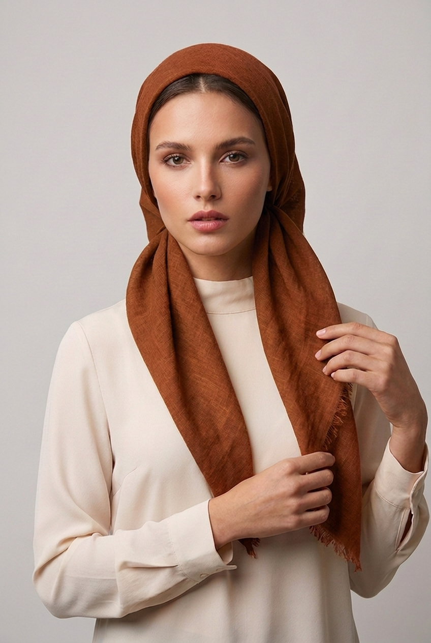 Plain scarf