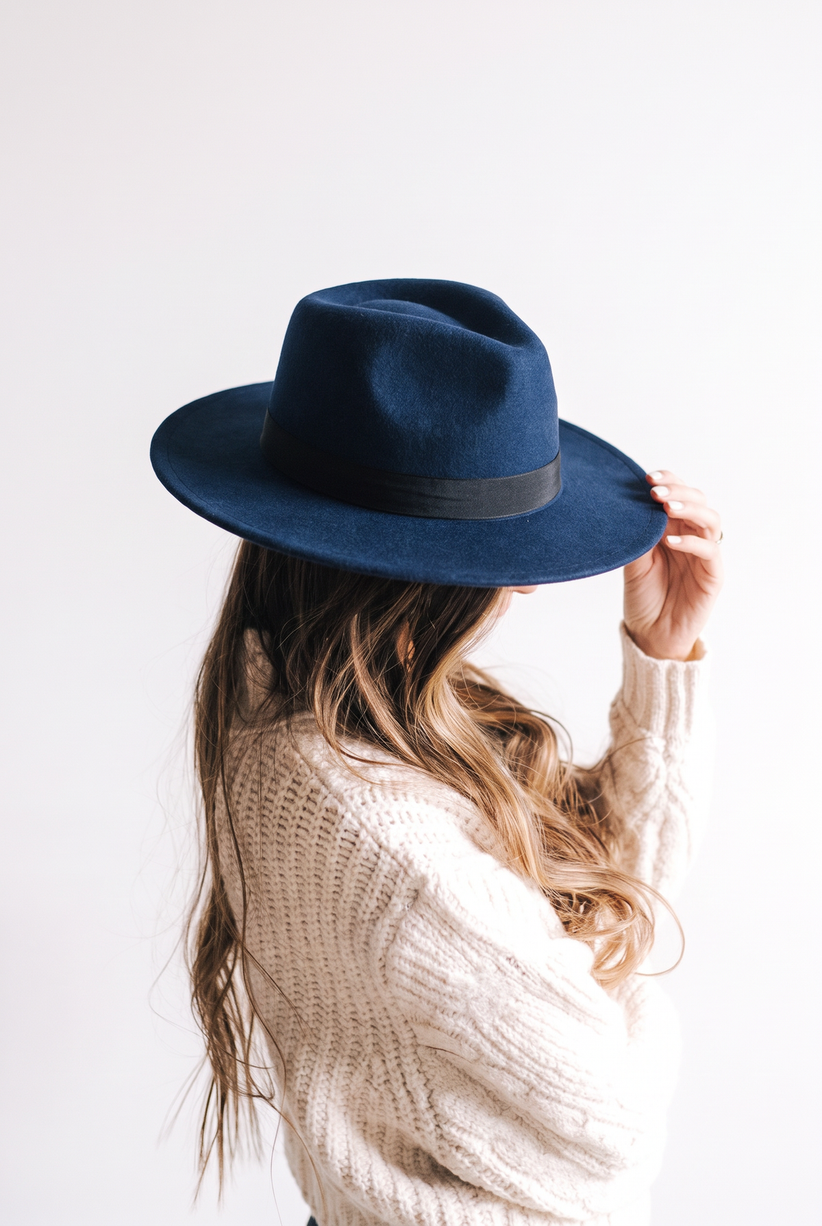 Smooth angora beret hat