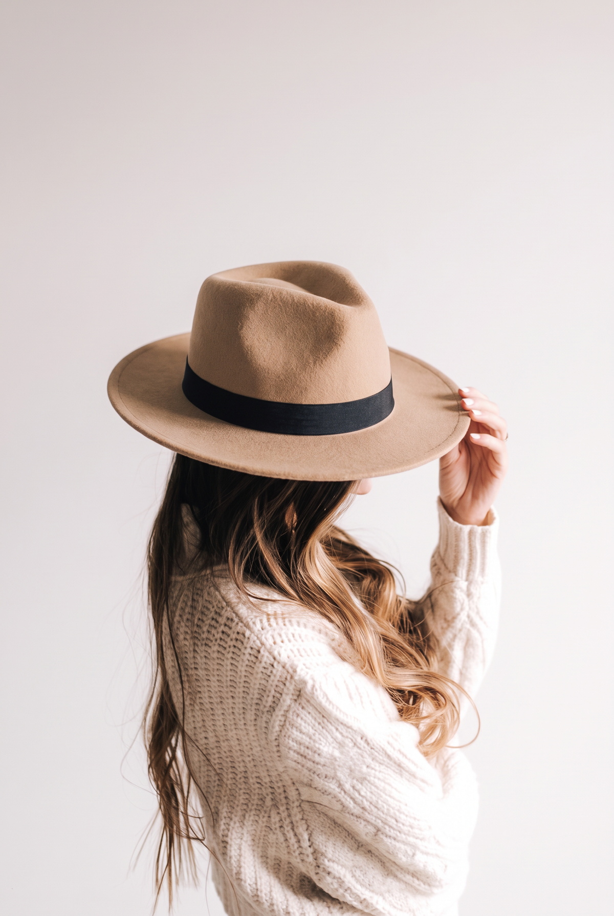 Smooth angora beret hat