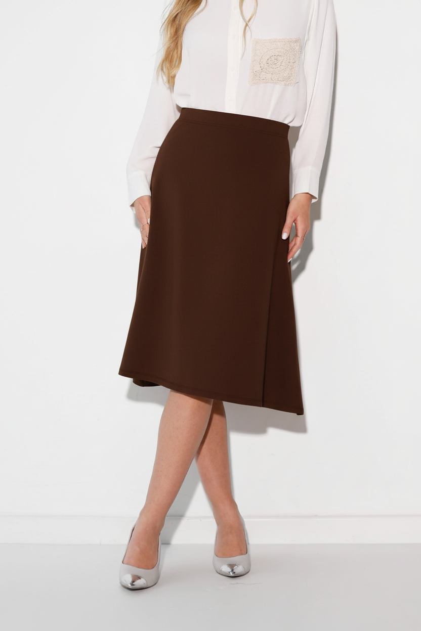 חצאית חום שוקולד - תמונה 2