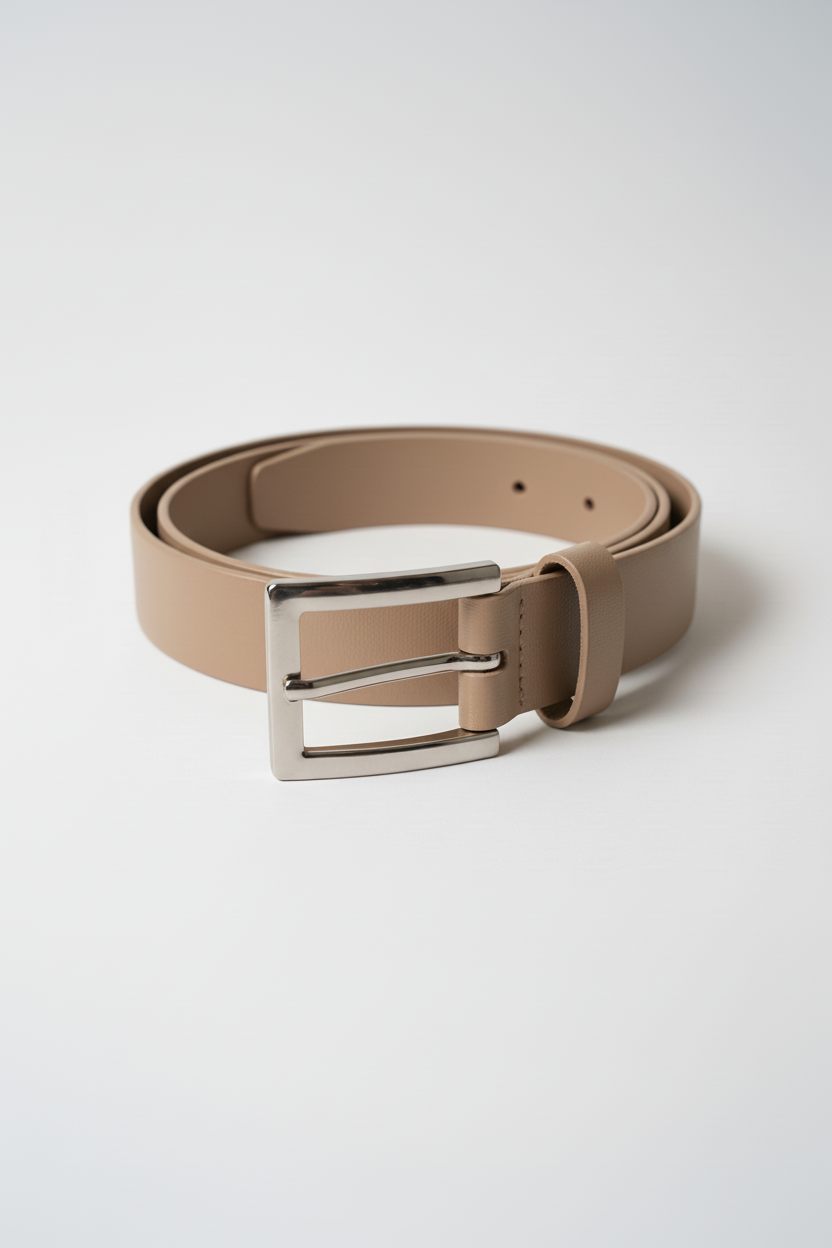 חגורה בז' מוקה