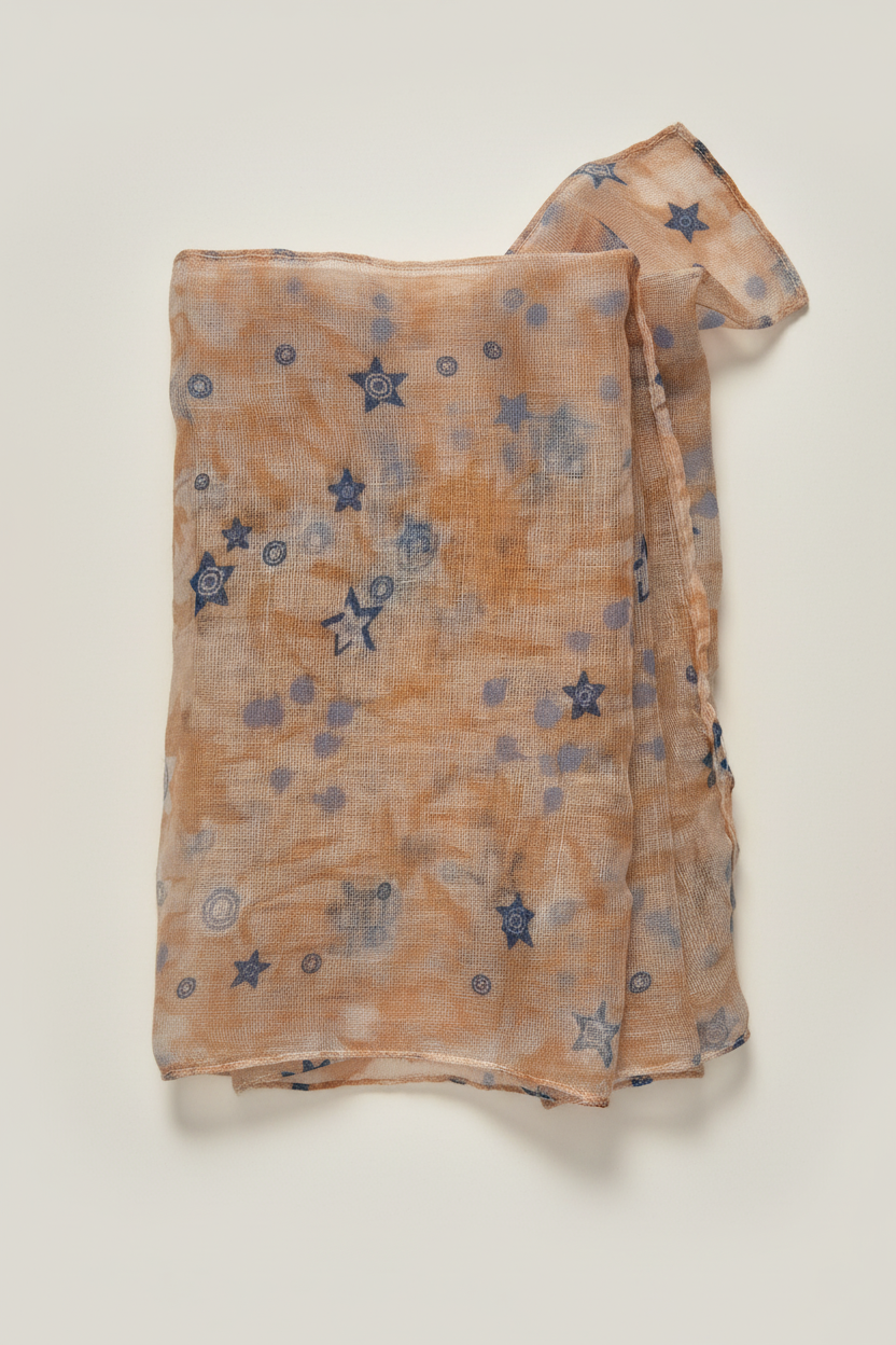 צעיף כתום פרוס