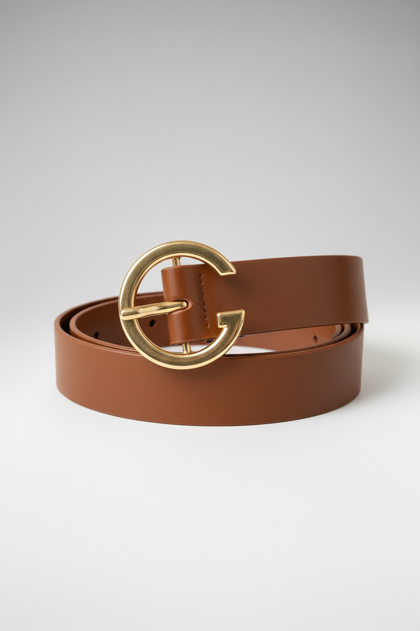 חגורה קאמל כהה