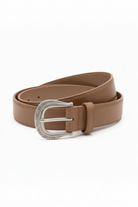 חגורה מוקה בז'