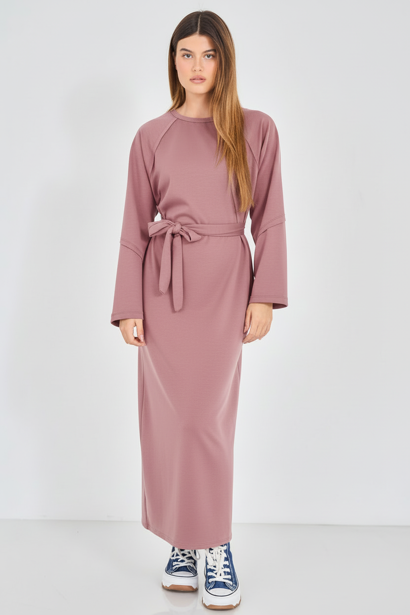 שמלה בורוד עמוק בהיר יותר