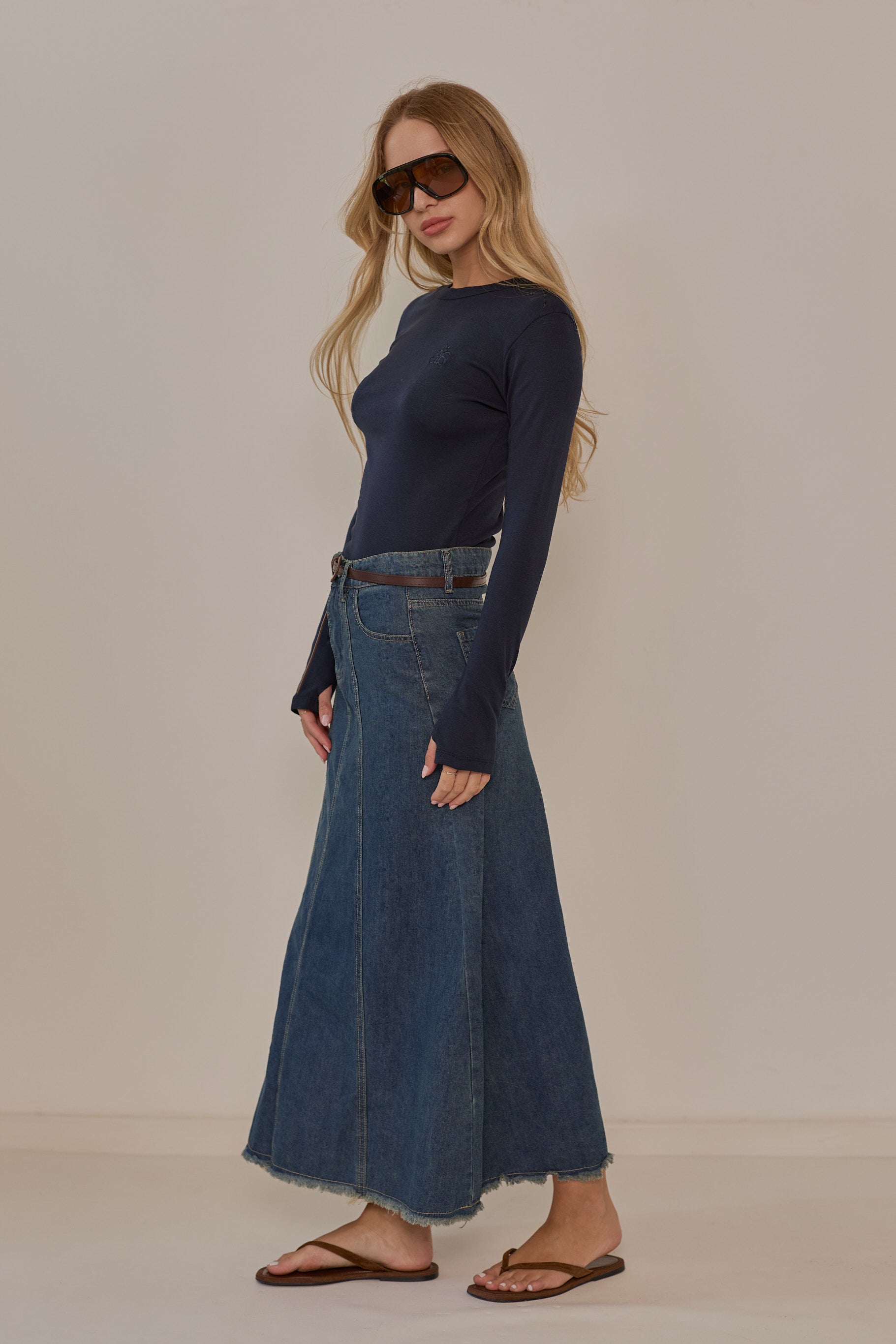 Neon maxi skirt