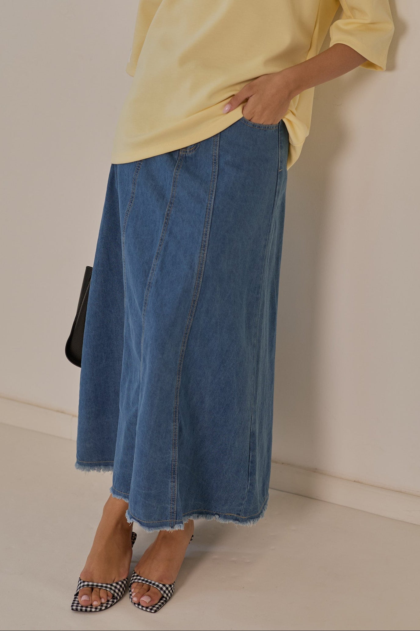 Neon maxi skirt