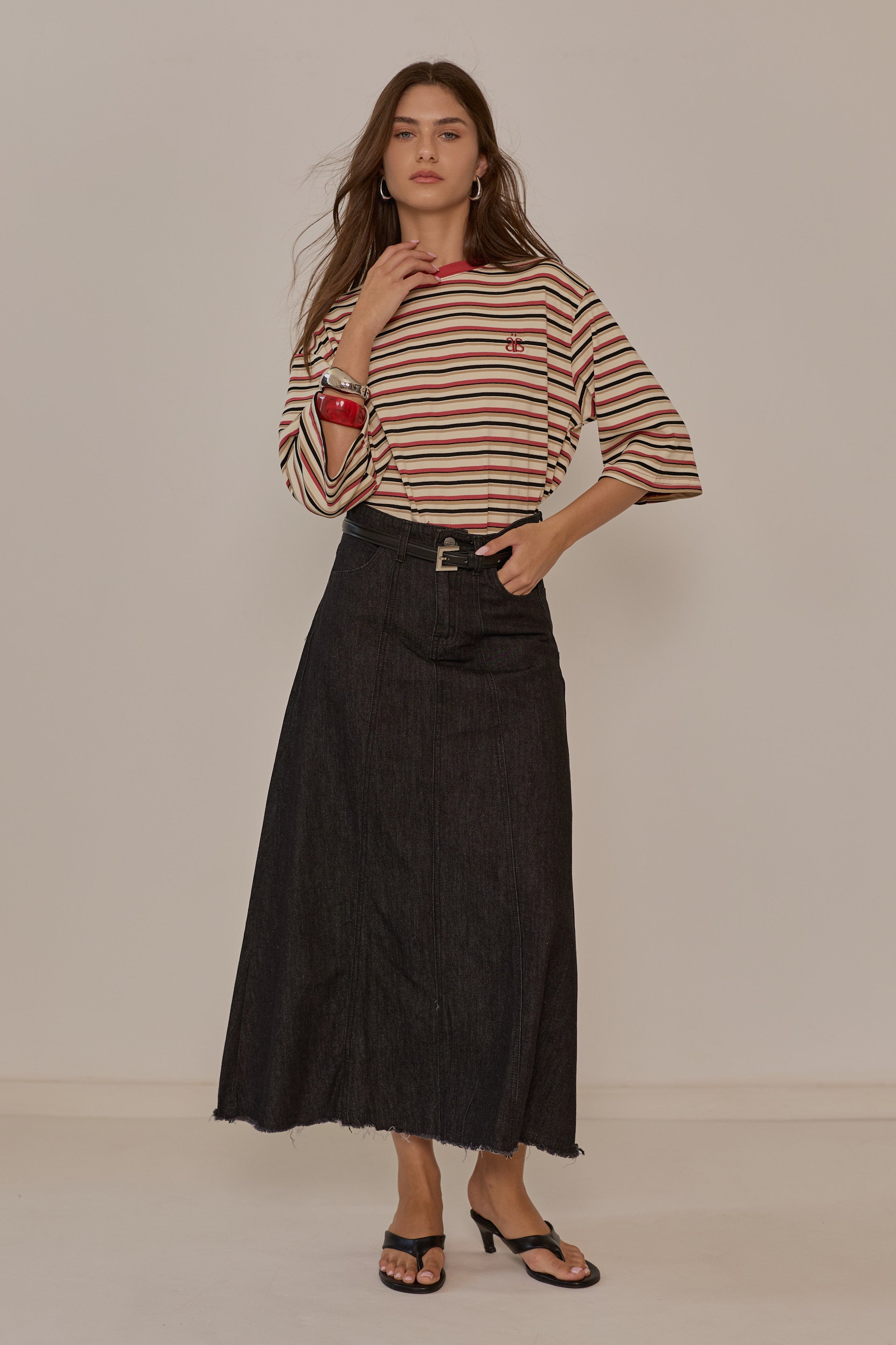 Neon maxi skirt