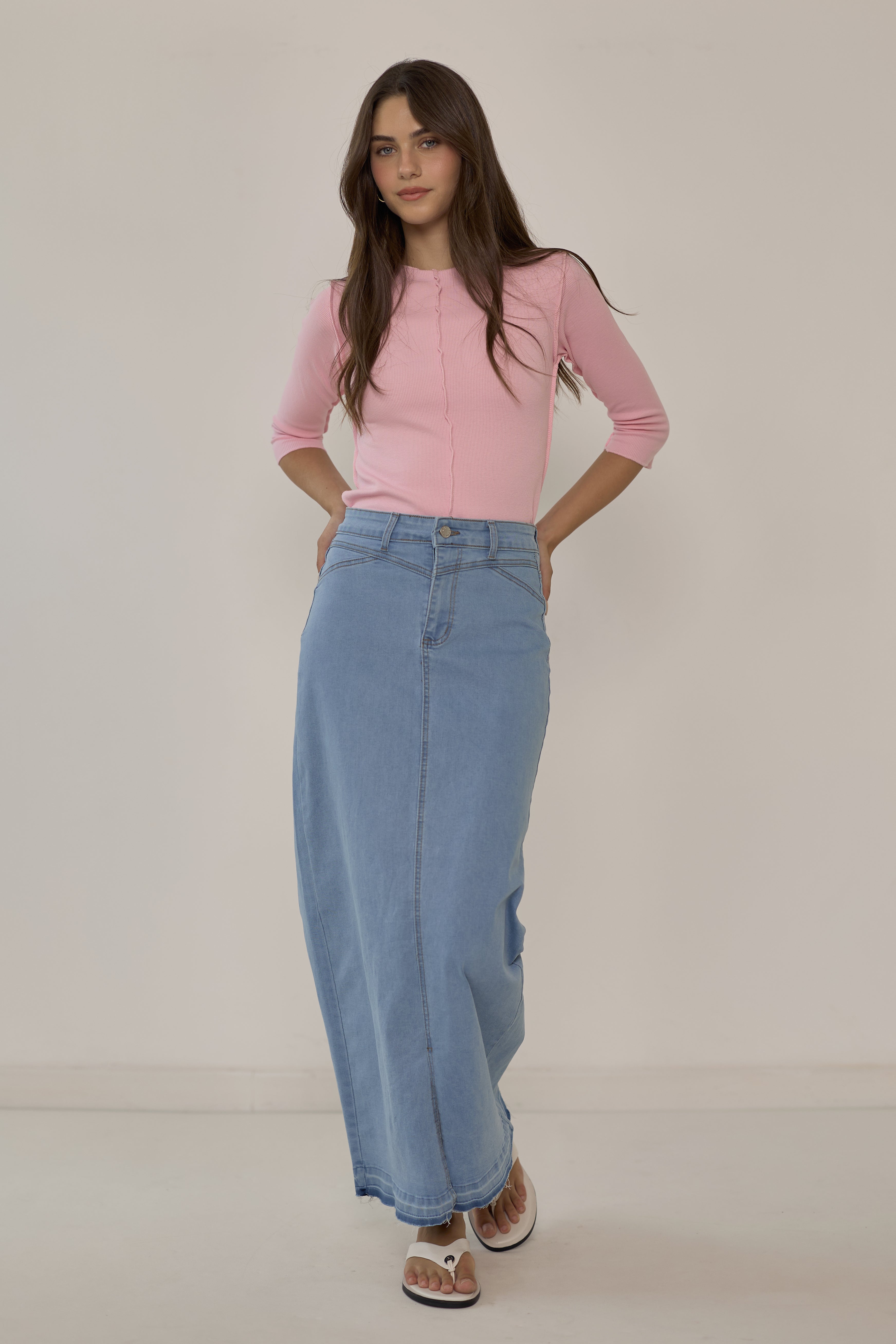 Neon maxi skirt