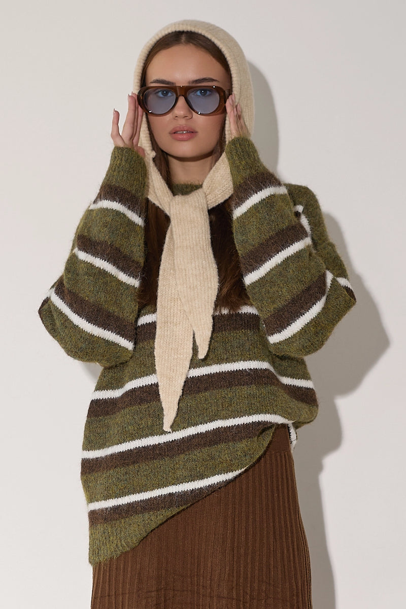 סריג פסים אוברסייז אמיליה