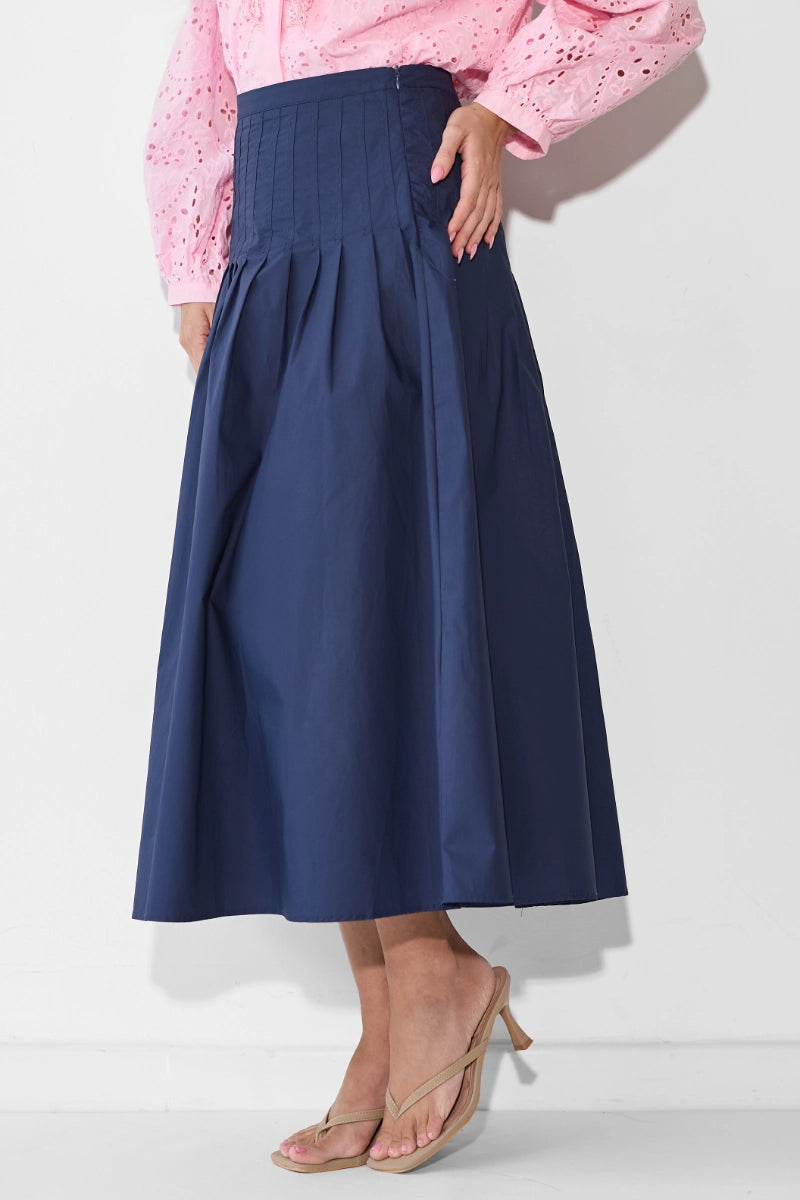 Fleece tiered skirt Hoodia