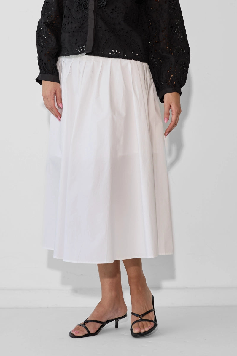 Fleece tiered skirt Hoodia