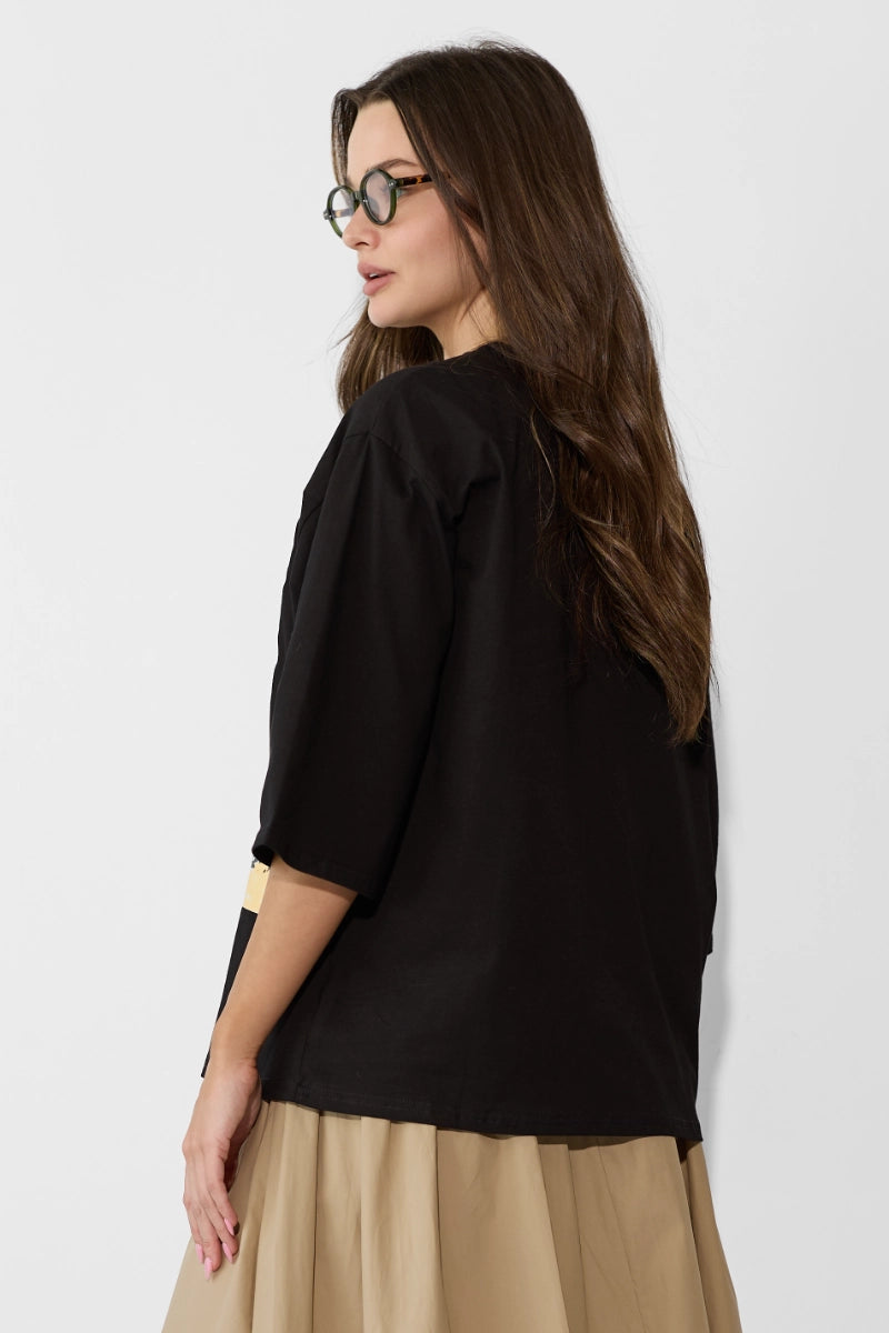 Fleece tiered skirt Hoodia