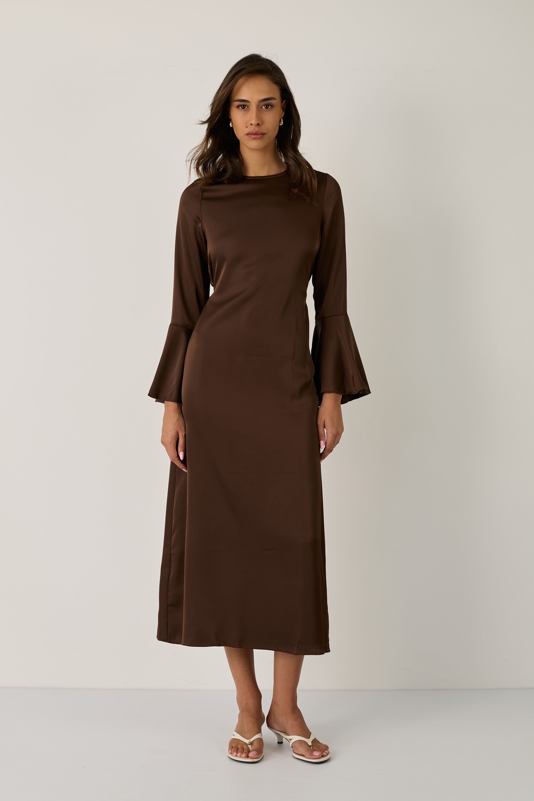 Nicole satin dress