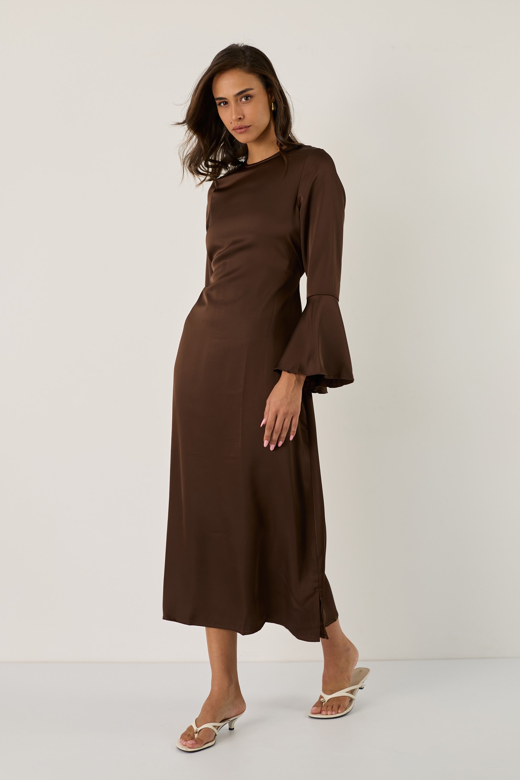 Nicole satin dress
