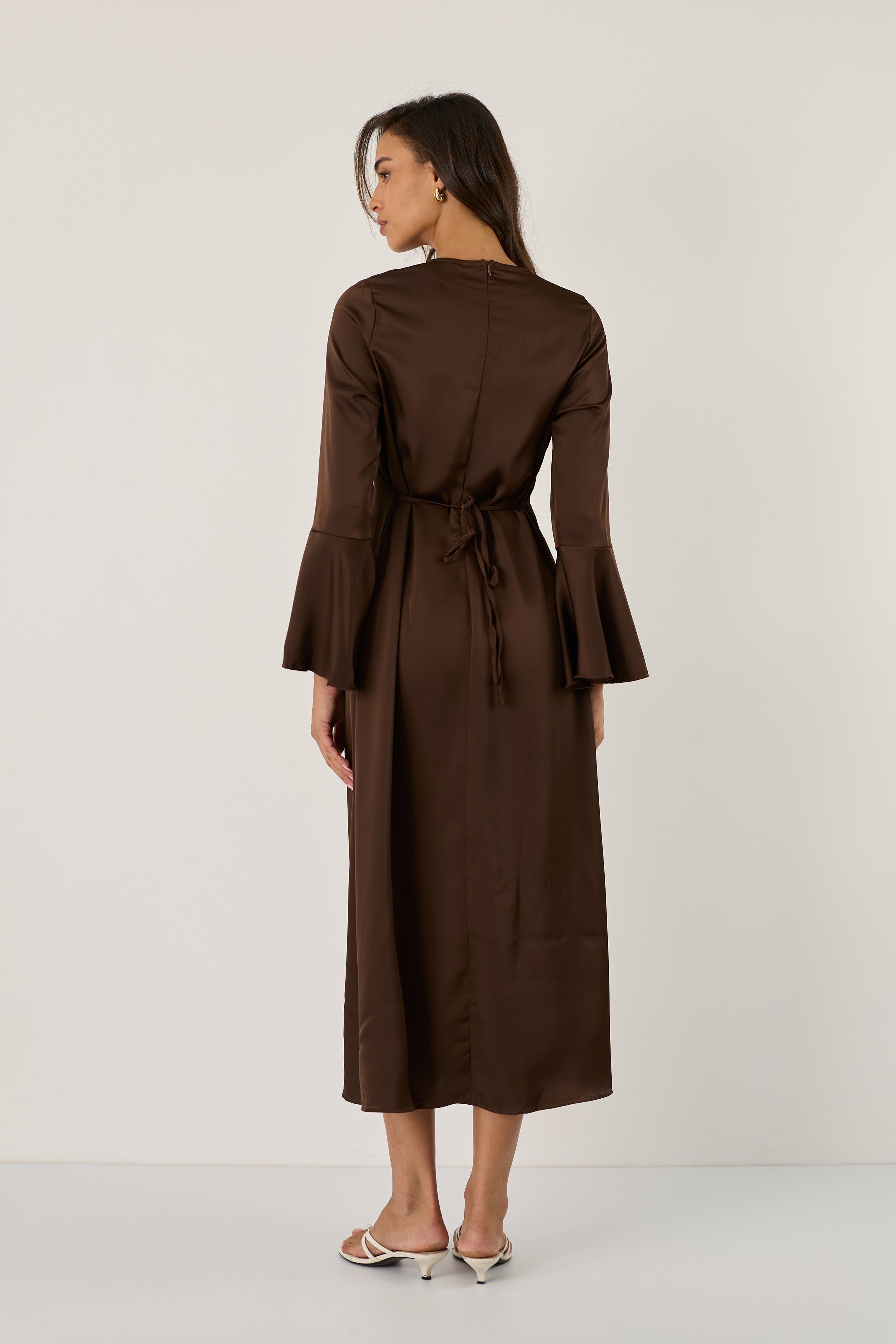 Nicole satin dress