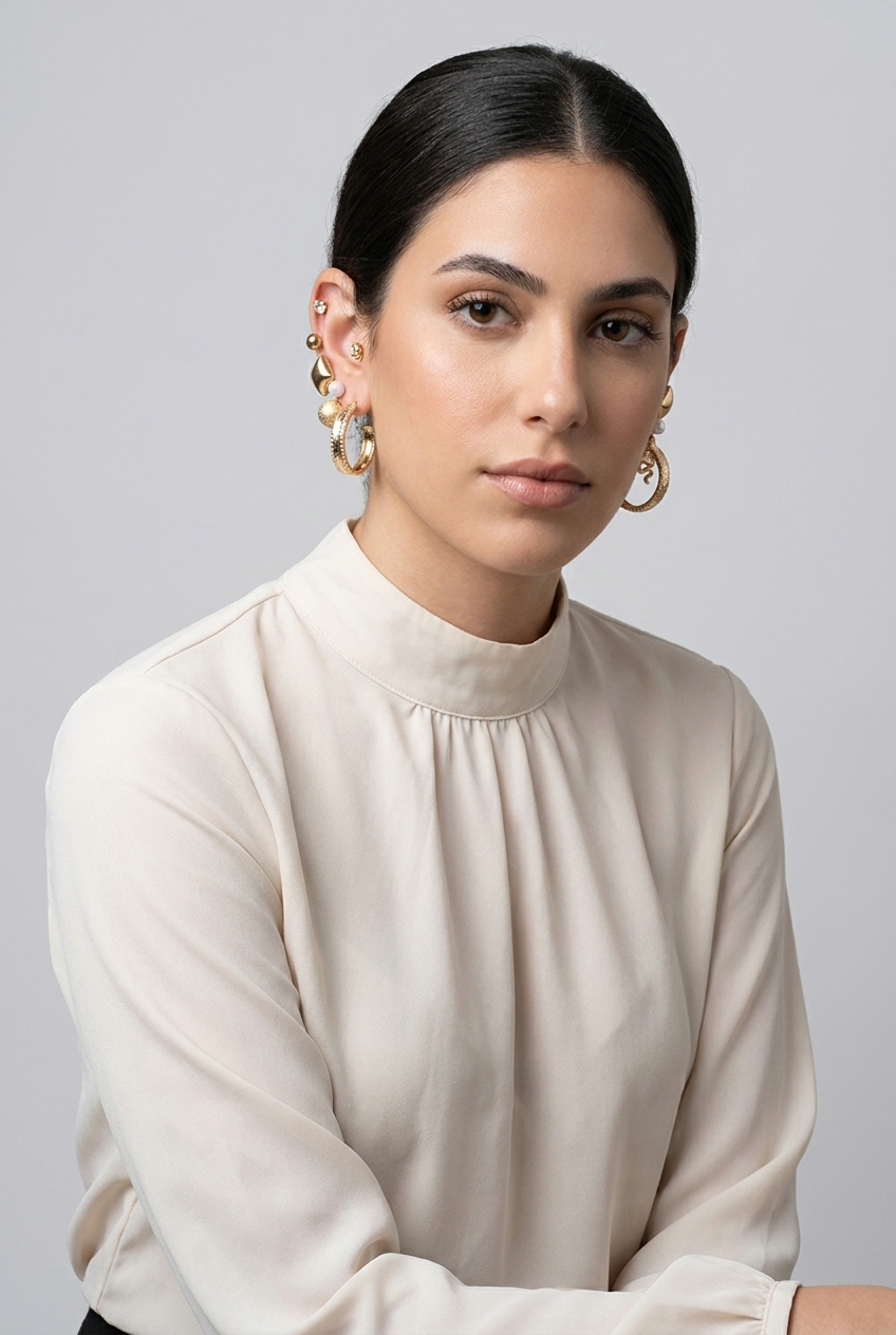 Pack of 9 pairs of earrings