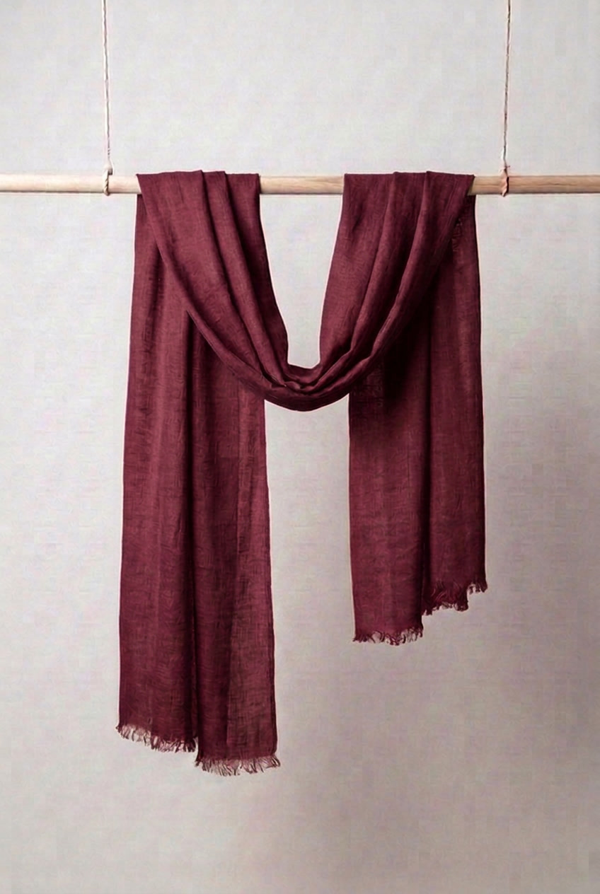 Plain scarf