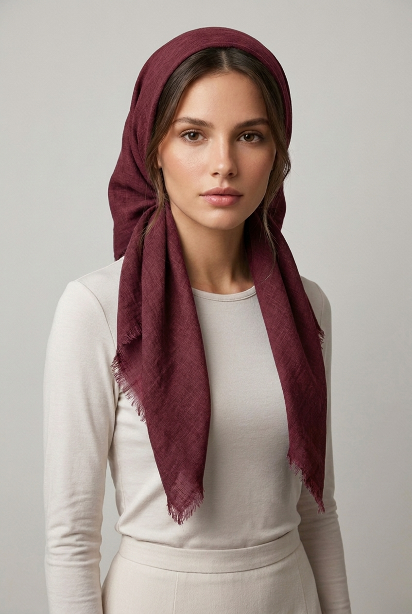 Plain scarf