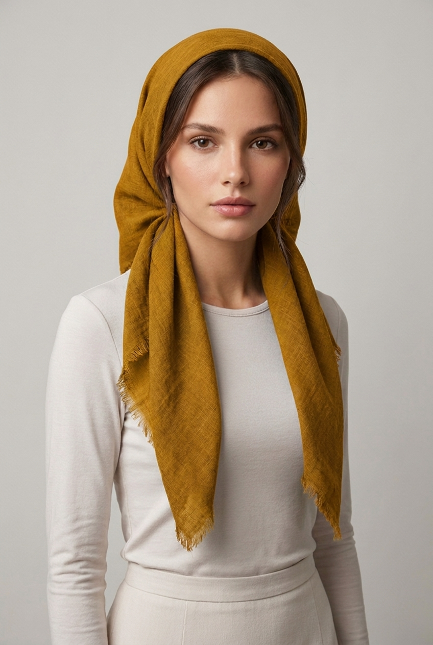 Plain scarf