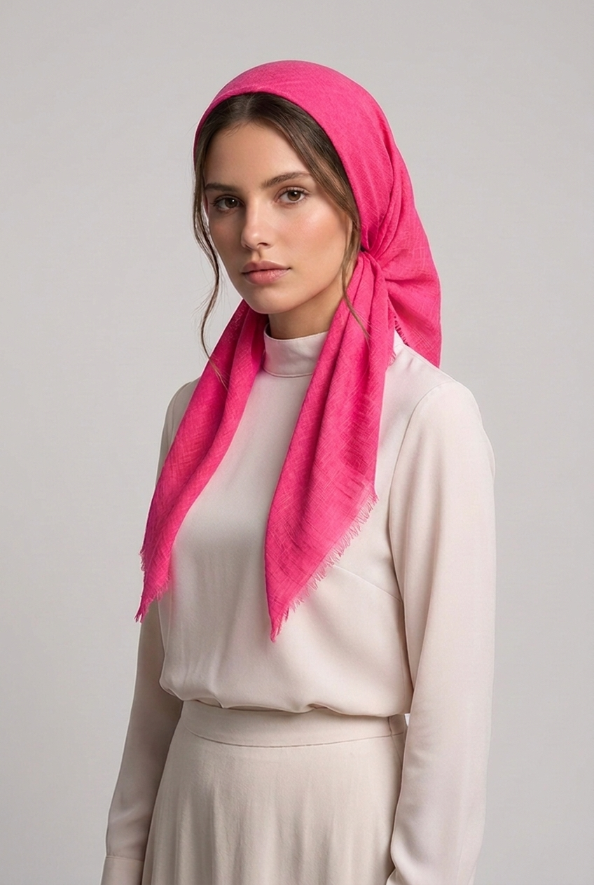 Plain scarf