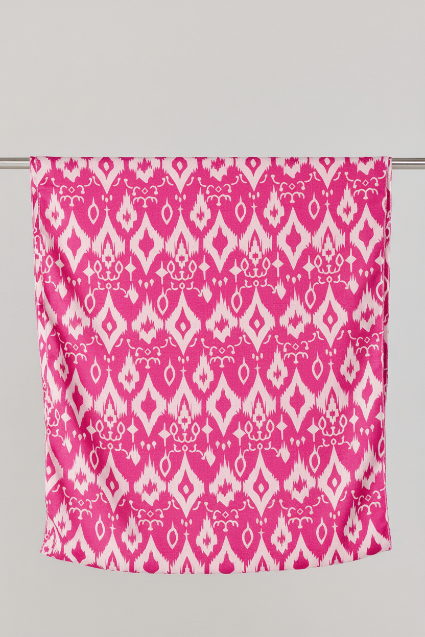 Scarf fuchsia flat